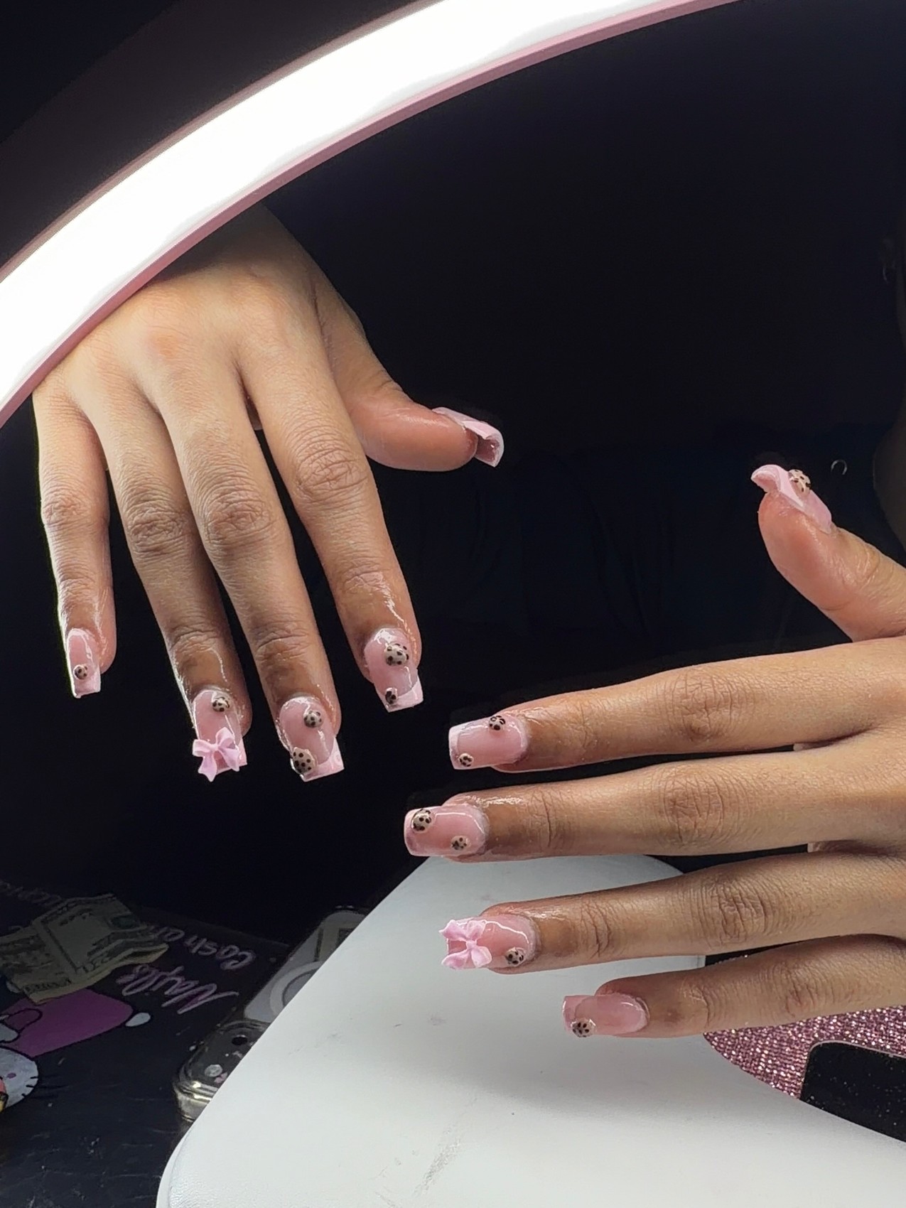Japan-inspired nails: acrylic nail art by Eiman
